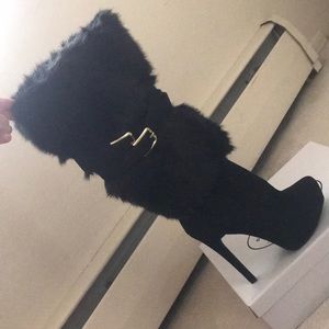 Just fab, high heeled fur boots
